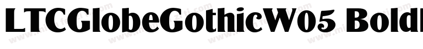 LTCGlobeGothicW05 BoldIt Regular字体转换